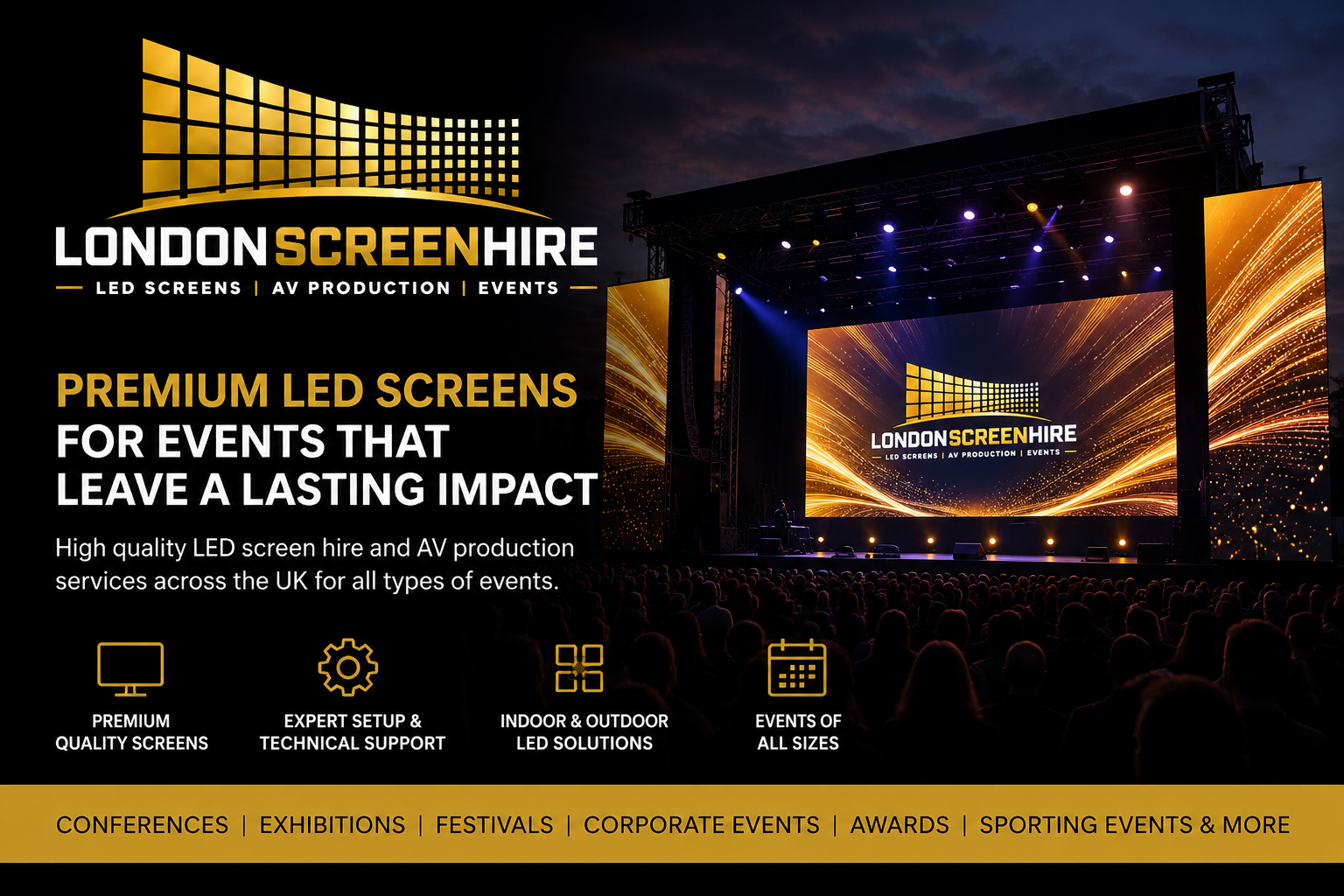 London Screen Hire: Premium LED Screen Hire London for Every Event